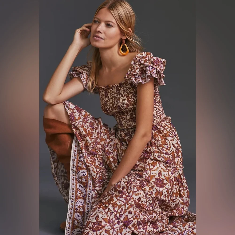 Love the Label x Anthropologie Mirabelle Floral Boho Dress - Picture 12 of 14